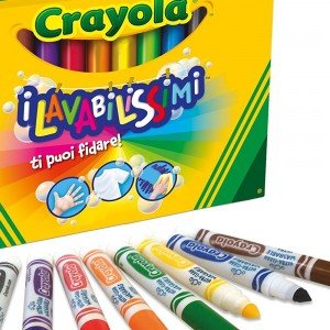 ماژیک قابل شست و شو 12 رنگ کودک crayola کد 8329