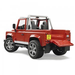 ماشین لندروور آتش نشانی bruder مدل Land Rover Defender Station Wagon 02596