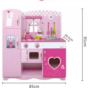 آشپزخانه چوبی Classic World مدل 4119 Pink Kitchen