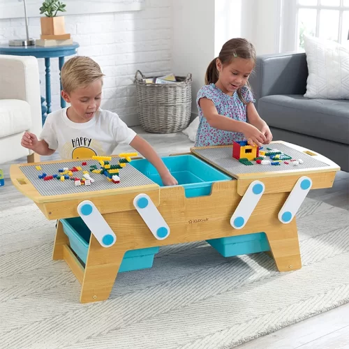 میز لگو بازی چوبی Kidkraft مدل Building Bricks Play کد 17512
