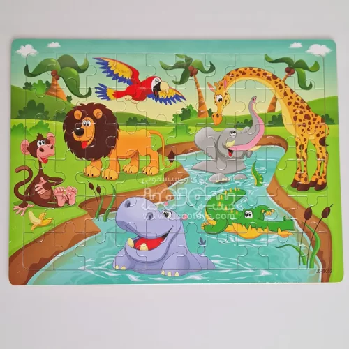 پازل چوبی کودک مدل حیوانات جنگل 1 کد 4324386