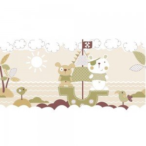 بوردر کاغذ دیواری اتاق کودک - favola 3297