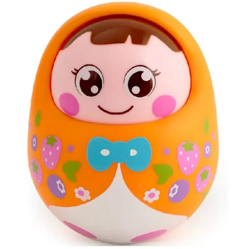 عروسک تعادلی موزیکال هولی تویز Huile Toys مدل دختر نارنجی  P/979/NA