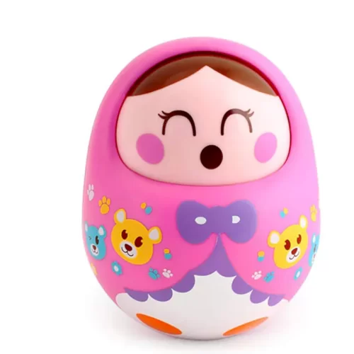 عروسک تعادلی موزیکال هولی تویز Huile Toys مدل دختر صورتی P/979/SU