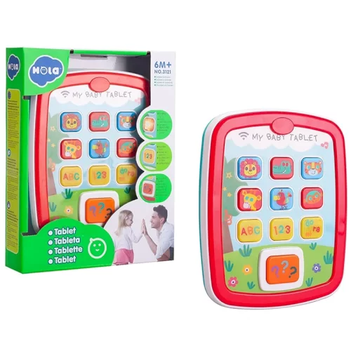 تبلت اسباب بازی موزیکال هولی تویز Huile Toys  رنگ قرمز کد  3121