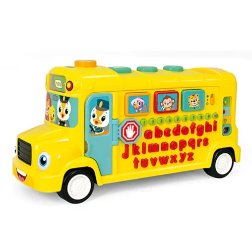 اسباب بازی اتوبوس موزیکال آموزشی هولی تویز Huile Toys کد 3126