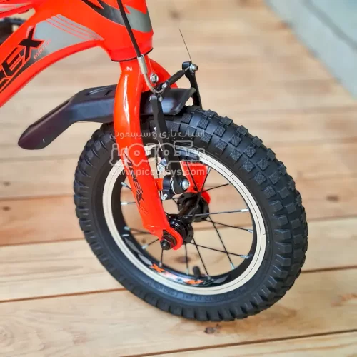 دوچرخه کودک الکس با کمکی مدل تامی رنگ نارنجی کد 12446