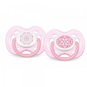 پستانک 0-6 ماه کد 180/23 صورتی avent