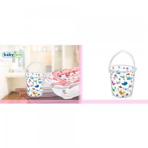 سطل آب حمام baby jem کد 399 رنگ شفاف