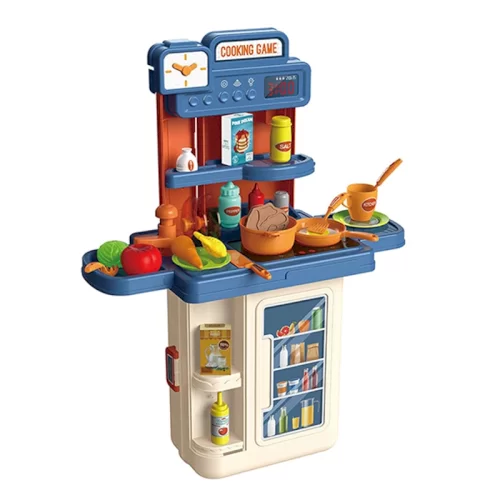 آشپزخانه کودک 4 در 1 چمدانی 41 تکه رنگ آبی کد 8786P