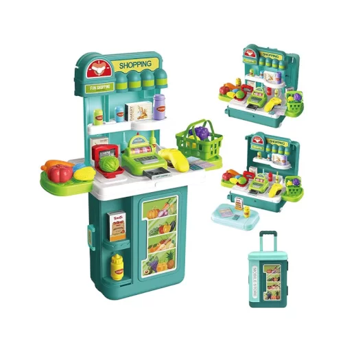 اسباب بازی ست سوپرمارکت 4 در 1 چمدانی 43 تکه کد 8778P