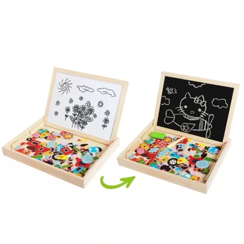 تخته سیاه و وایت برد دو طرفه مگنتی آموزشی  مدل جشن تولد کد P/110026/BD