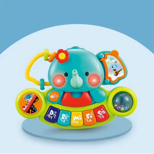 اسباب بازی پیانو موزیکال هولی تویز Huile Toys طرح فیل کد 3135