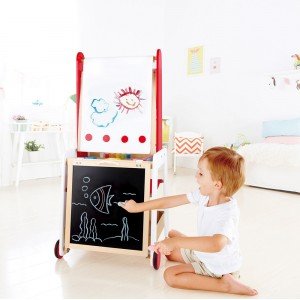 فروش تخته نقاشی دوطرفه CREATE AND DISPLAY EASEL hape 1055 بهترین هدیه برای کودکان