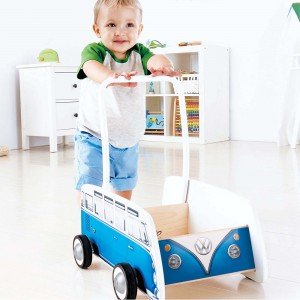 0381 CLASSICAL BUS T1 WALKER (BLUE) hape