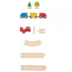 ریل قطار کودک 3814 MY LITTLE RAILWAY SET hape