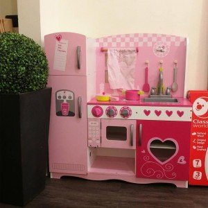 آشپزخانه چوبی Classic World مدل 4119 Pink Kitchen