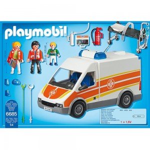 آمبولانس  پلي موبيل مدل Ambulance with Siren Set 5541