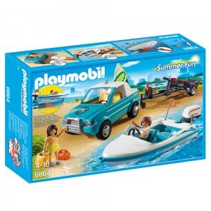 پلی موبیل مدل Surfer Pickup with Speedboat 6864