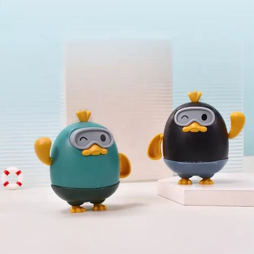 اسباب بازی حمام مدل اردک شناگر با عینک غواصی مدل QC20Y