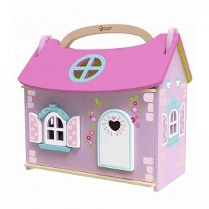 خانه عروسک چوبی قابل حمل classic world 4156