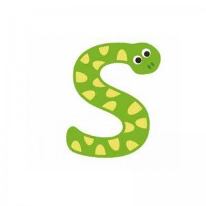 حرف S چوبی classic world 4421