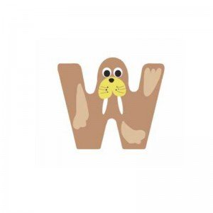 حرف W چوبی classic world 4425