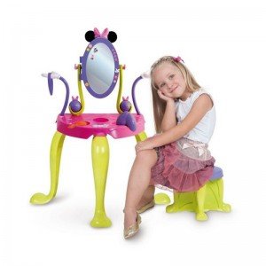 میز آرایش مینی موس آی ام سی تویز vanity with legs and stool IMC