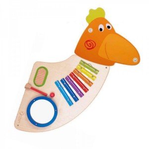 دیوارکوب چوبی موسیقی،هوش و سرگرمی خروس 8046 classic world