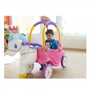 ماشین پایی دو کاره پرنسس 642326 Little Tikes Princess Horse & Carriage