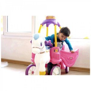 ماشین پایی دو کاره پرنسس 642326 Little Tikes Princess Horse & Carriage