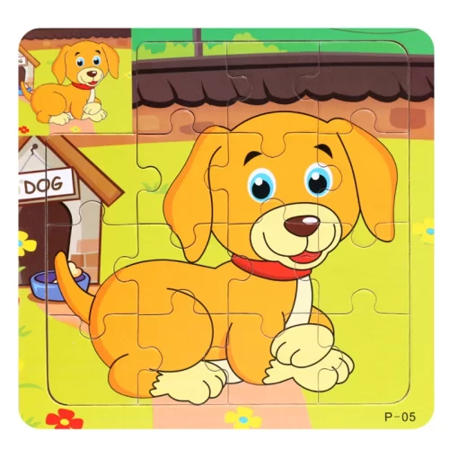 پازل چوبی کودک مدل سگ کد 44P05