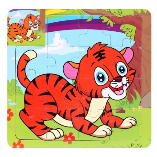 پازل چوبی کودک مدل ببر کد 44P15