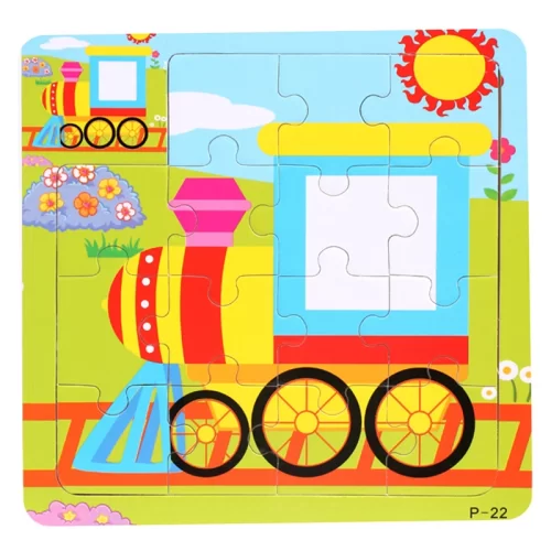 پازل چوبی کودک مدل قطار کد 44P22