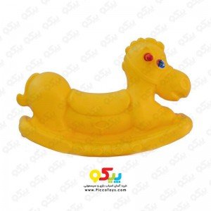 الاکلنگ تعادلی اسب یک نفره  رنگ زرد کد 5078
