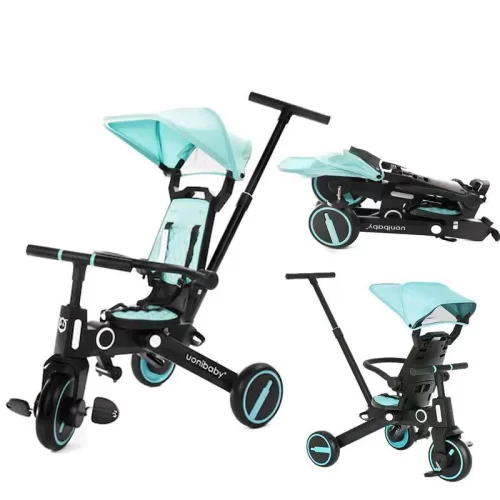 سه چرخه کودک سایبان دار رنگ تیفانی کد SL168