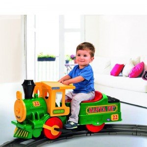 قطار شارژی با ریل اضافه  Santa Fe Train  peg perego 10710