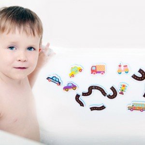 استیکر فومی حمام تولو Tolo طرح ماشین کد 50205