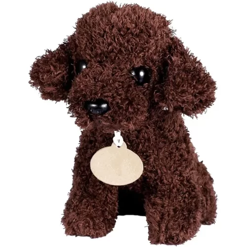 عروسک پولیشی سگ تریر  شکلاتی کد P/126104//SH