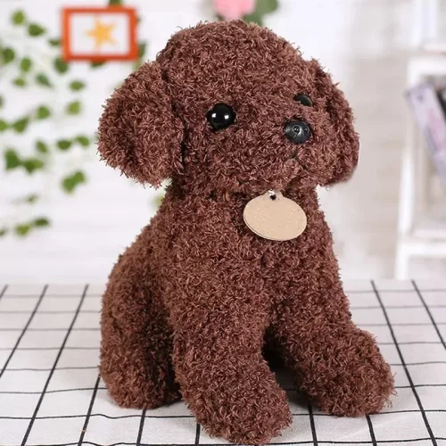 عروسک پولیشی سگ پودل شکلاتی کد P/126104/SH