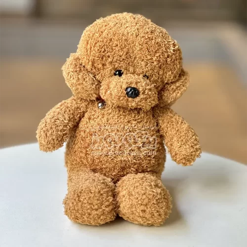 عروسک پولیشی سگ قهوه ای کد P/126108/GH