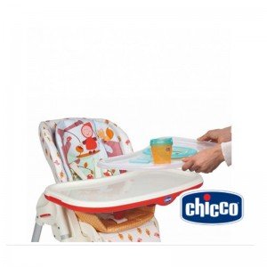 صندلی غذا خاکستری راه راه chicco 2679074