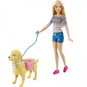 عروسک با سگ کثیف کن barbie dwj68