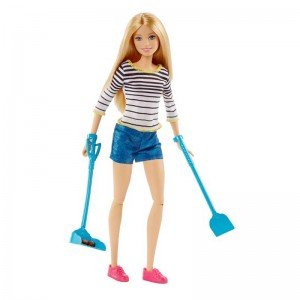 عروسک با سگ کثیف کن barbie dwj68