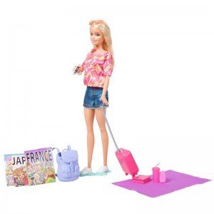 عروسک با لوازم  barbie ffb18