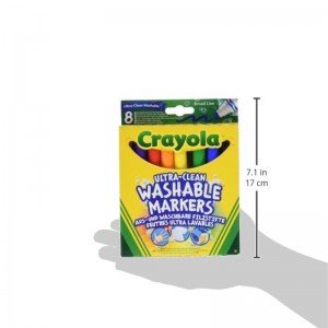 ماژیک 8 عددی قابل شستشو 8328  crayola washable Broad Marker