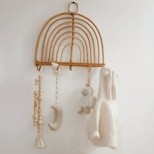 آویز لباس کودک حصیری مدل رنگین کمان کد 4472849