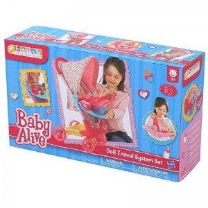 ست كالسكه و کریر عروسک  baby alive hauck 98190