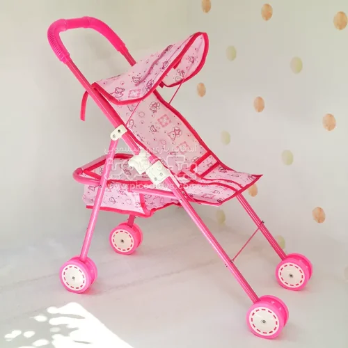 کالسکه عروسک سایبان دار طرح خرس کد 1400423