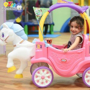 ماشین پایی دو کاره پرنسس 642326 Little Tikes Princess Horse & Carriage